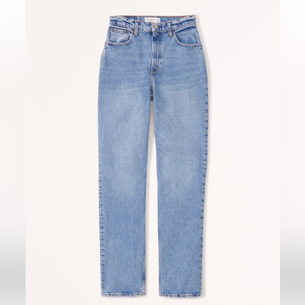 Abercrombie & Fitch High-Rise curve Love Straight Jeans